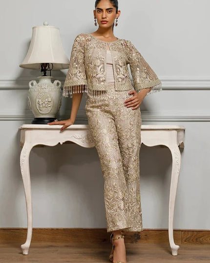 Chanchal | Organza Embroidered Co Ord Set