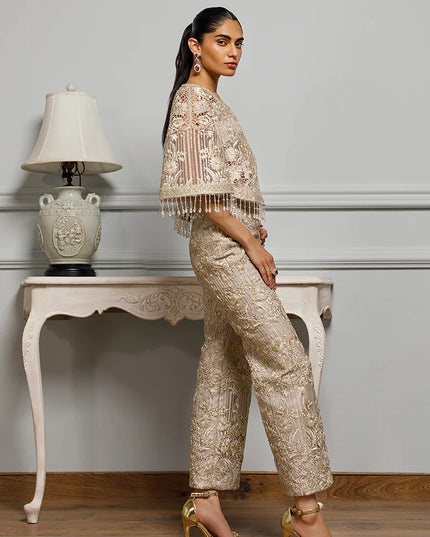 Chanchal | Organza Embroidered Co Ord Set