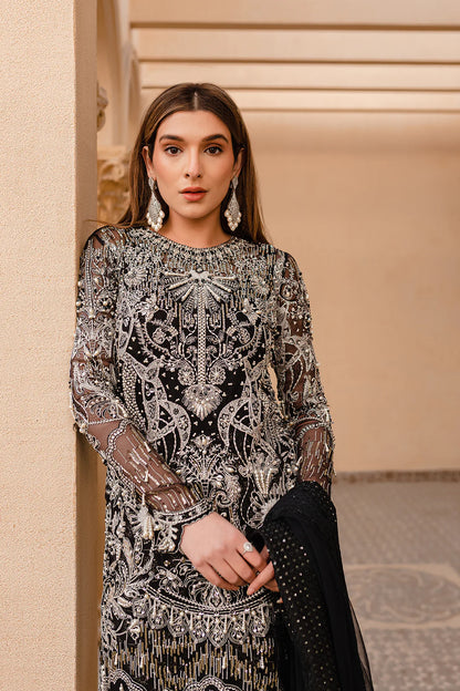 Oya | Black Net Embellished Sharara
