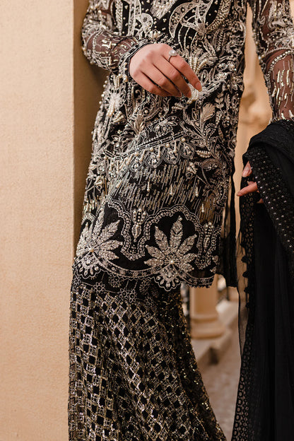 Oya | Black Net Embellished Sharara