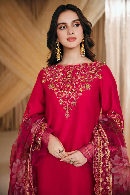 Radiant Bloom | Embellished Premium Silk Suit