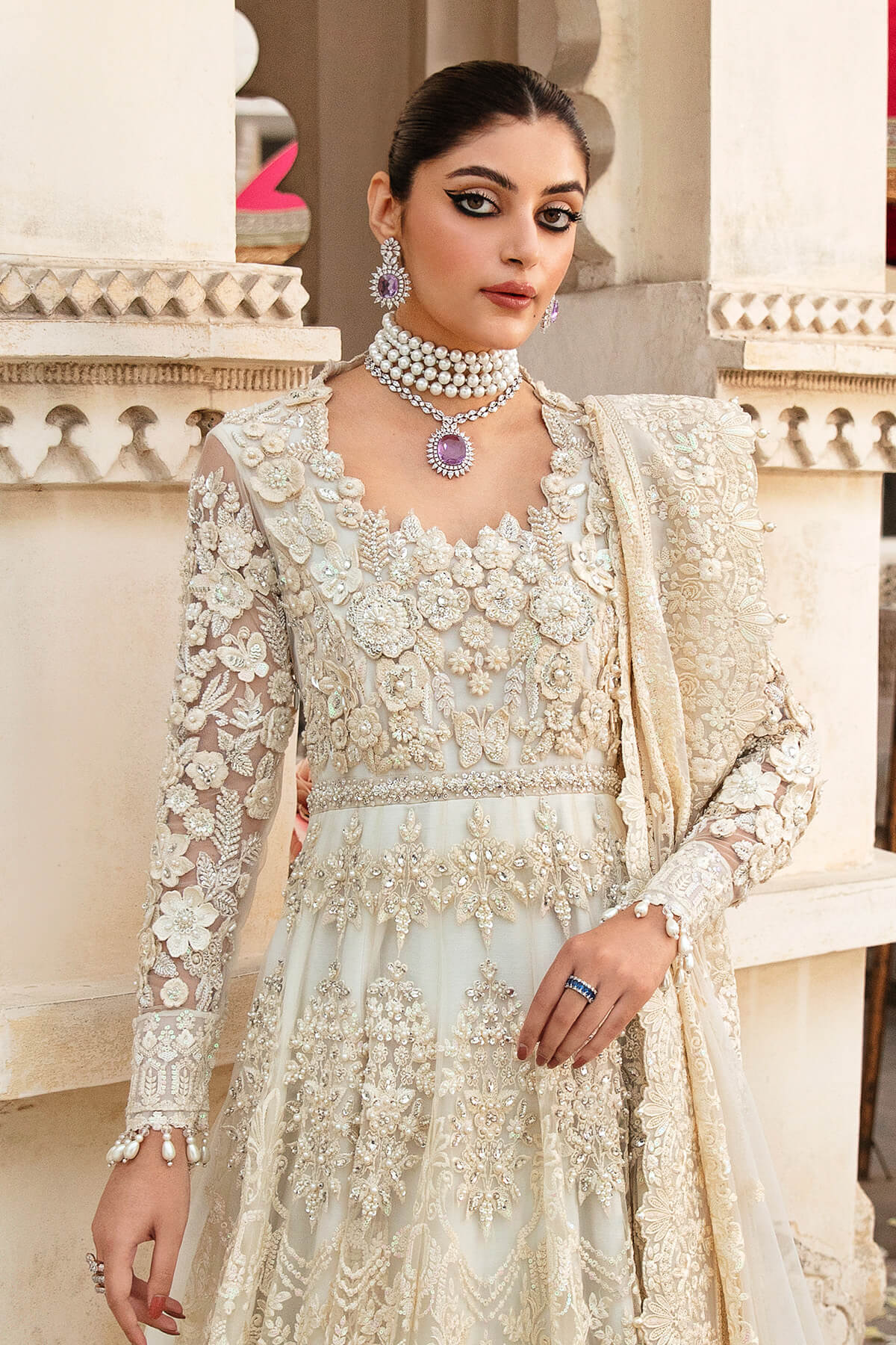 Charmeuse | Wedding Wear Hand Embellished Maxi Dress