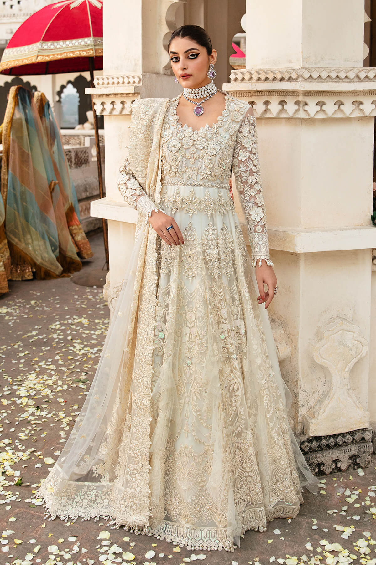 Charmeuse | Wedding Wear Hand Embellished Maxi Dress