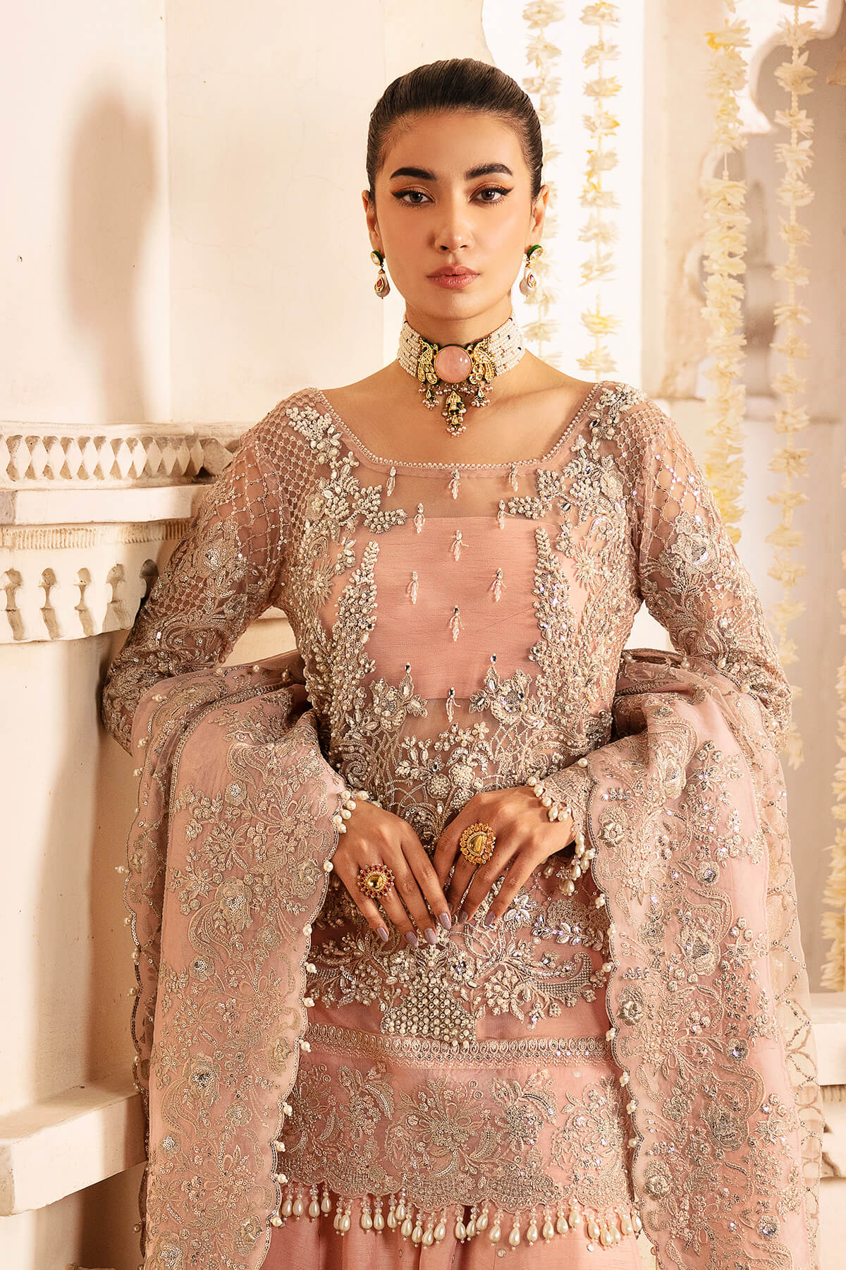 Blume | Wedding Wear Hand Embellished Sharara