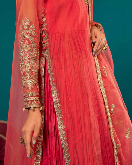 Maria B | Luxury Formals Embroidered Organza Sharara