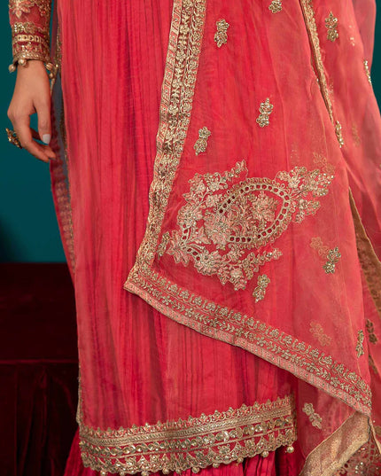 Maria B | Luxury Formals Embroidered Organza Sharara