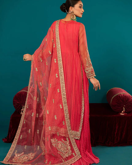 Maria B | Luxury Formals Embroidered Organza Sharara