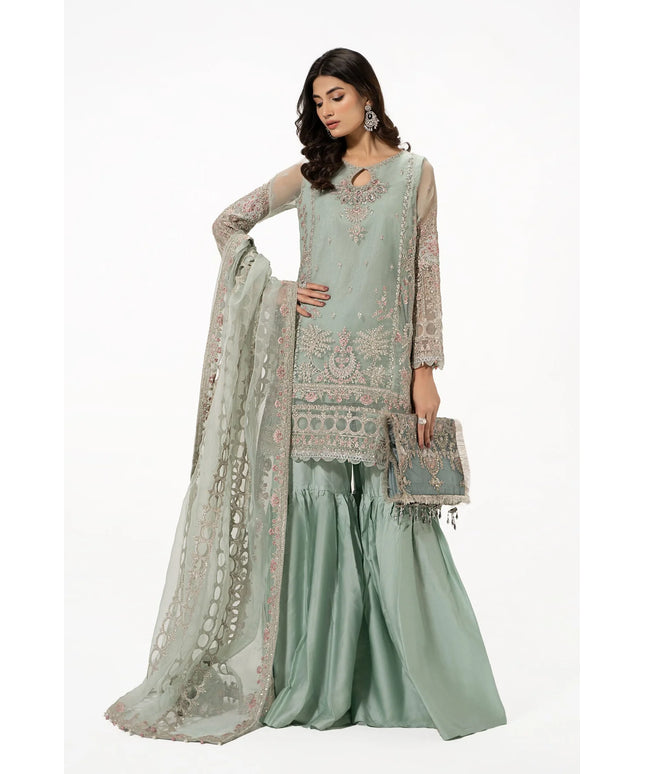 Maria B | Luxury Formals Embroidered Organza Gharara
