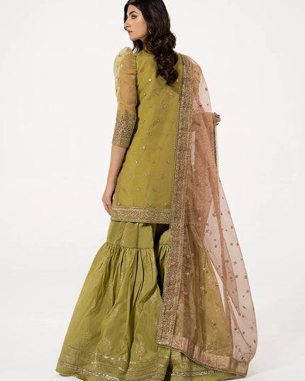 Maria B | Luxury Embroidered Lawn Gharara