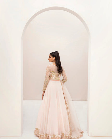 Saga | Hand Embellished Pishwas Lehenga