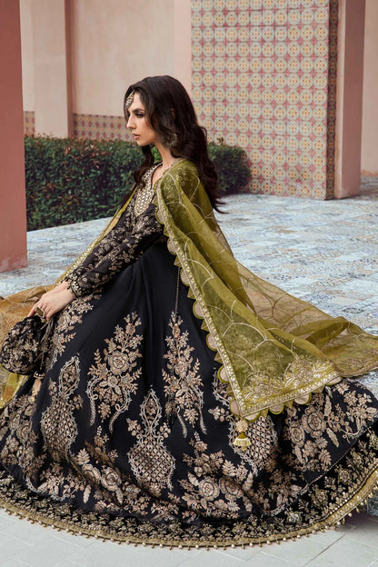 Maria B | Sateen Embroidered Maxi Dress