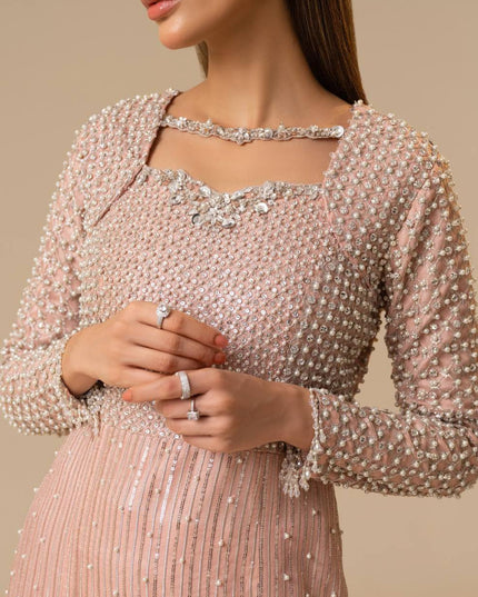 Scarlett Pink | Embellished Organza Co Ord Set