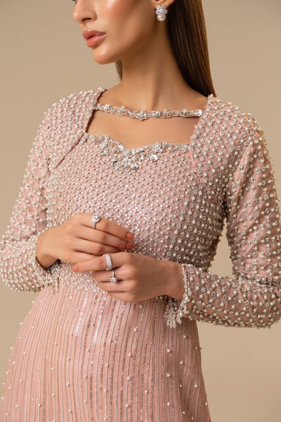 Scarlett Pink | Embellished Organza Co Ord Set
