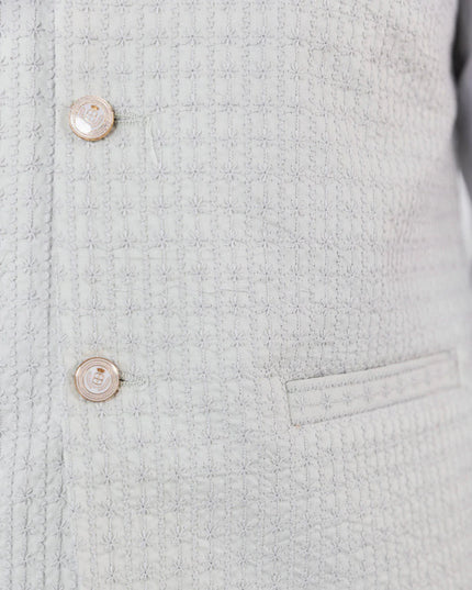Schiffli Embroidered Cotton Waistcoat