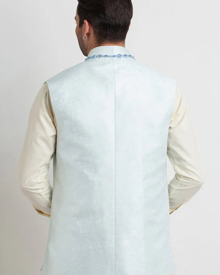 Blue Silk Waistcoat