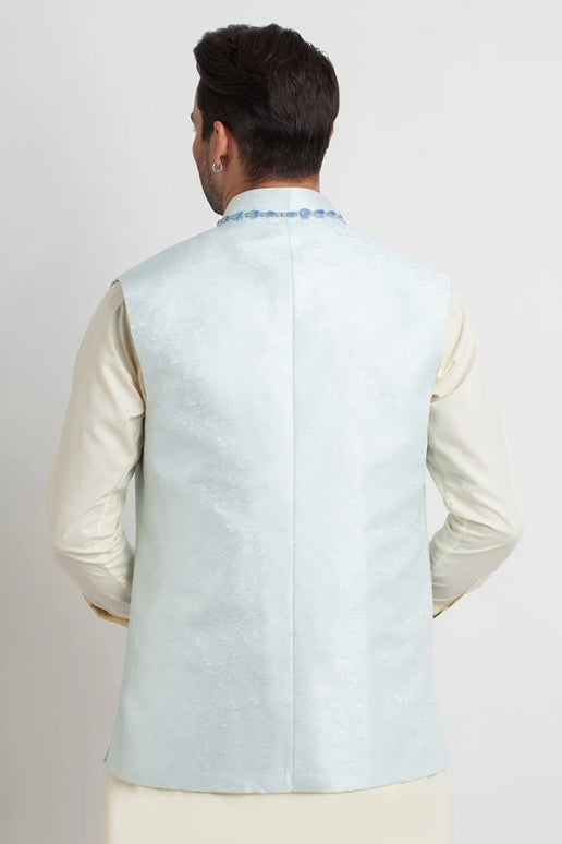 Blue Silk Waistcoat