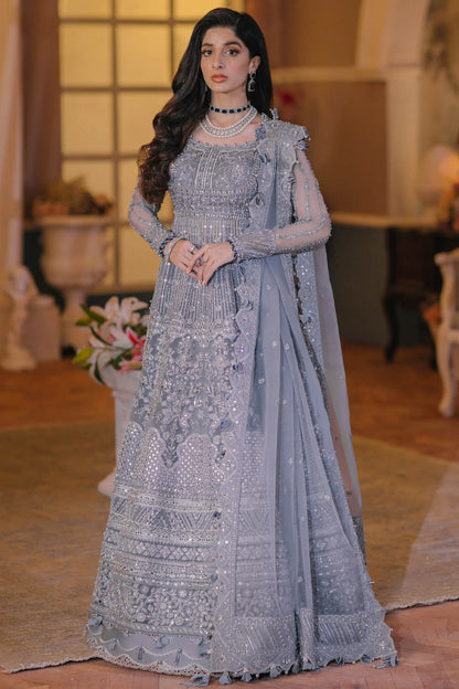 ÉLAN | Steal Grey Embellished & Embroidered Wedding Dress