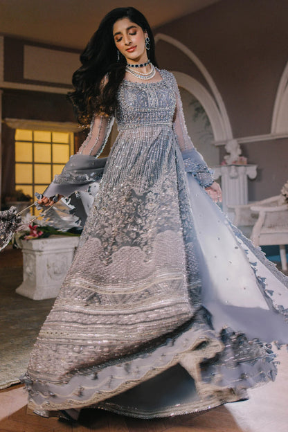 ÉLAN | Steal Grey Embellished & Embroidered Wedding Dress