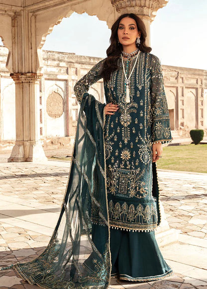 Dilaab | Green Hand Embellished Embroidered Sharara