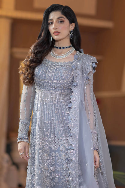 ÉLAN | Steal Grey Embellished & Embroidered Wedding Dress