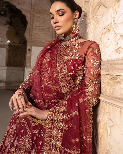 Nuraani  |  Wedding Wear Embroidered Lehenga