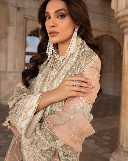 Zunia | Festive Wear Embroidered Sharara