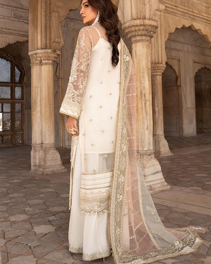 Zunia | Festive Wear Embroidered Sharara