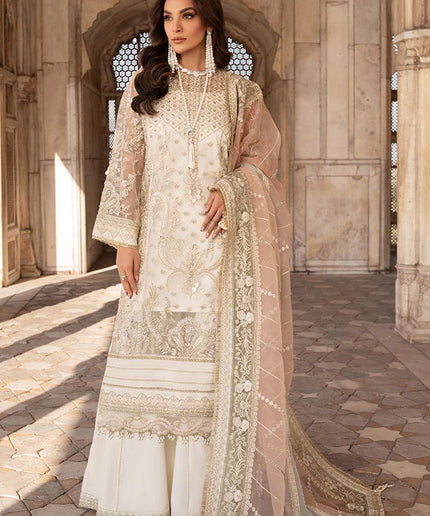 Zunia | Festive Wear Embroidered Sharara