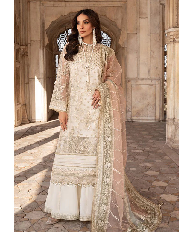 Zunia | Festive Wear Embroidered Sharara