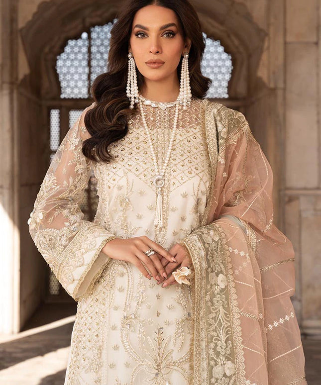 Zunia | Festive Wear Embroidered Sharara