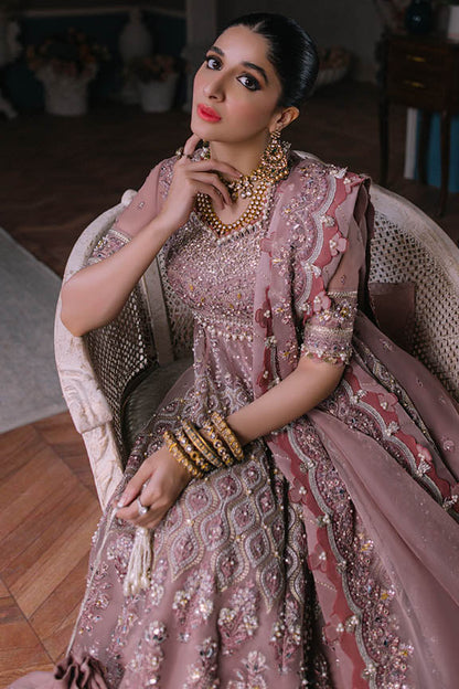 ÉLAN | Pink Organza Embellished & Embroidered Sharara