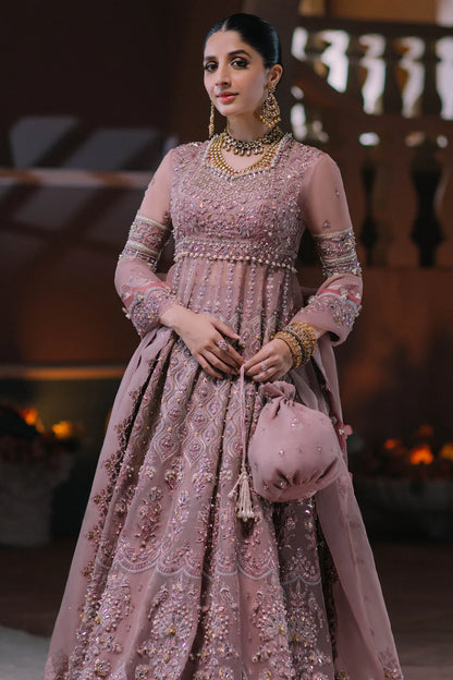 ÉLAN | Pink Organza Embellished & Embroidered Sharara