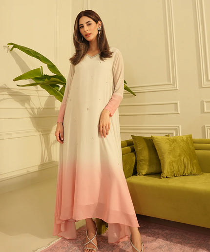 Nimmi | Gradient Silk Embellished Dress