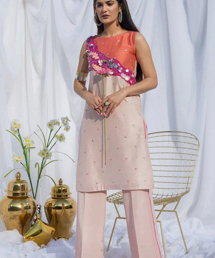 Cassie | Silk Embellished Set