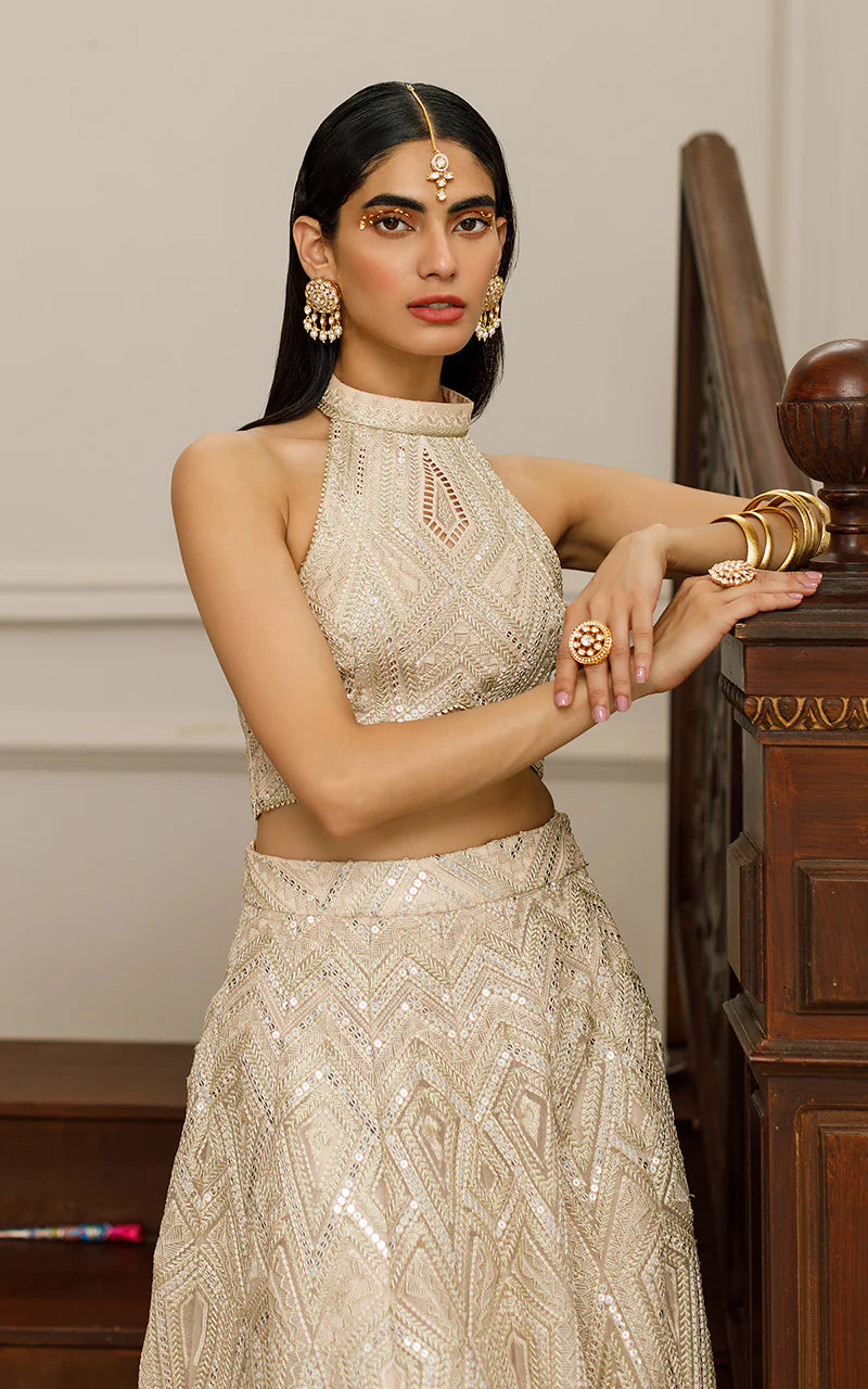 Karisma | Chiffon Embroidered Lehenga