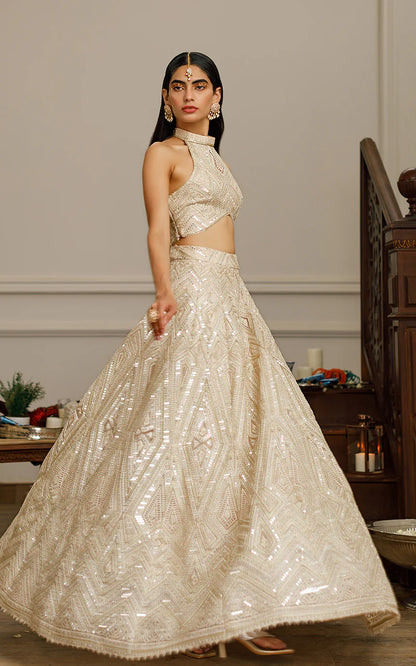 Karisma | Chiffon Embroidered Lehenga