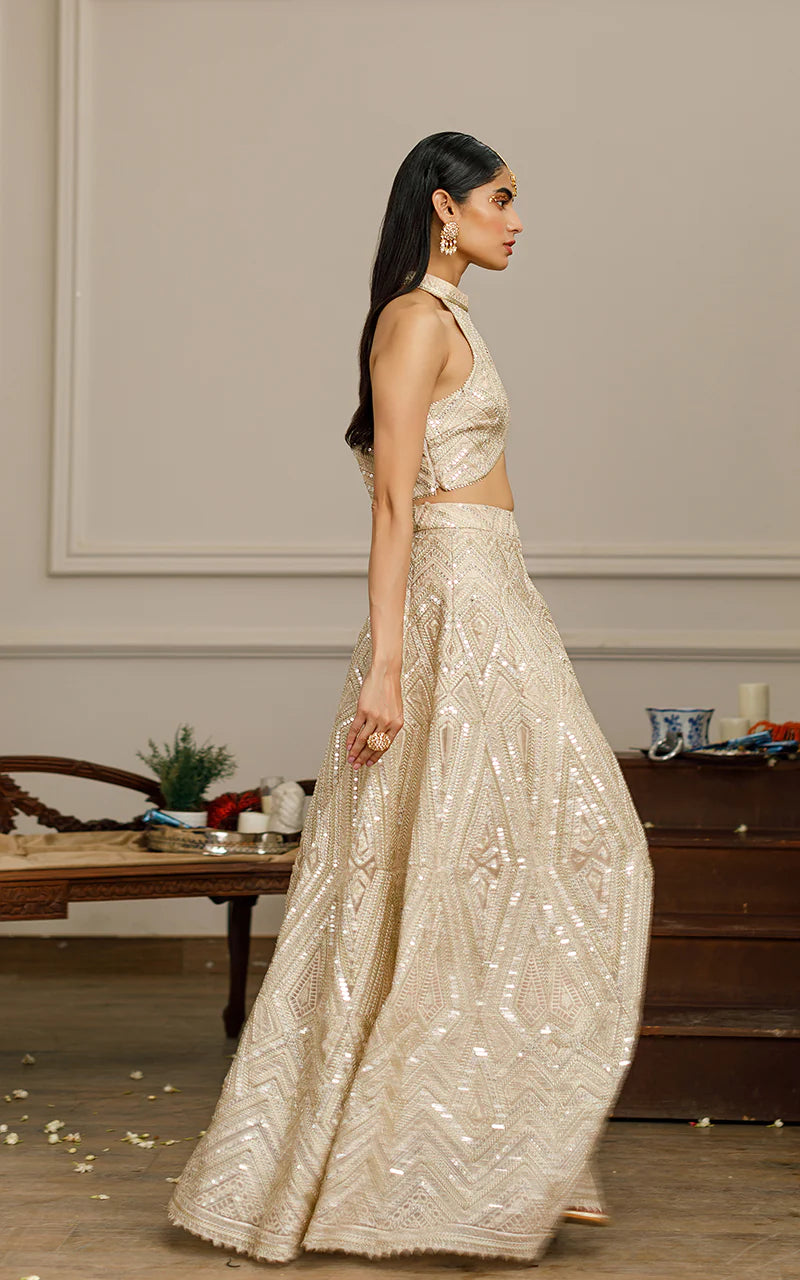 Karisma | Chiffon Embroidered Lehenga