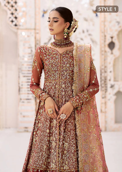 Fari | Vermillion Wedding Khaadi Net Embellished Lehenga