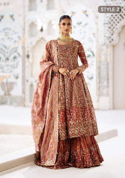 Fari | Vermillion Wedding Khaadi Net Embellished Lehenga