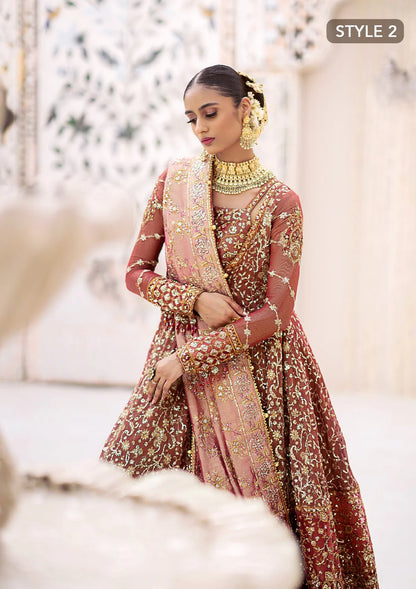 Fari | Vermillion Wedding Khaadi Net Embellished Lehenga