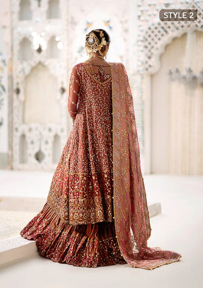 Fari | Vermillion Wedding Khaadi Net Embellished Lehenga