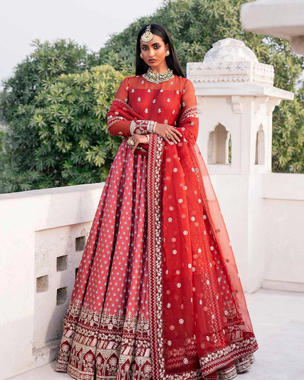 Afreen | Wedding Wear Embroidered Lehenga