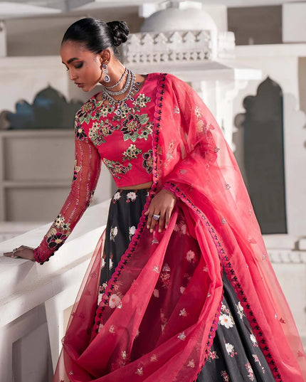 Bano | Wedding Wear Embellished Lehenga