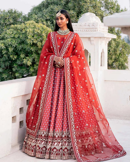 Afreen | Wedding Wear Embroidered Lehenga