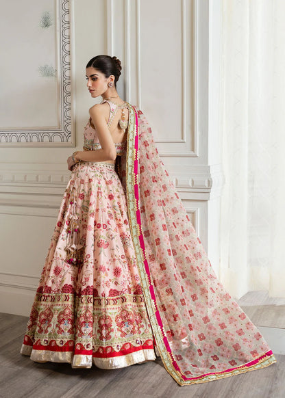 Saira Shakira | Pink Raw Silk Embellished Lehenga