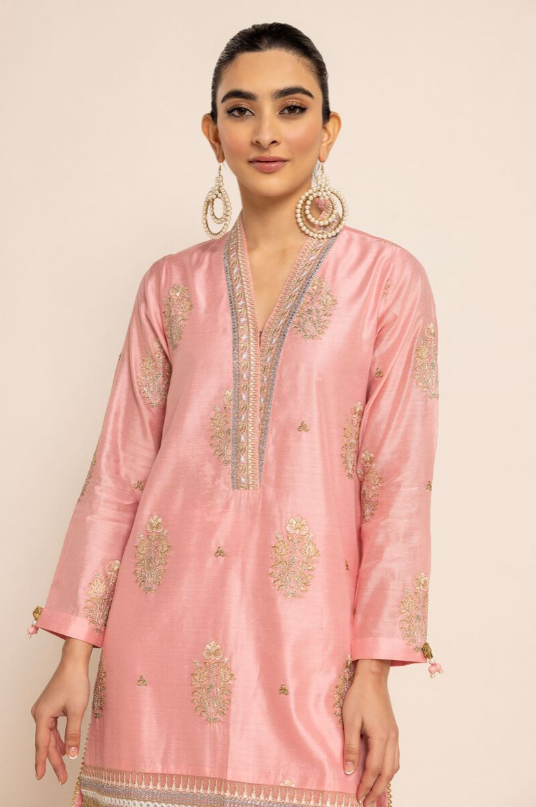 1 Piece | Embroidered Cotton Kurta
