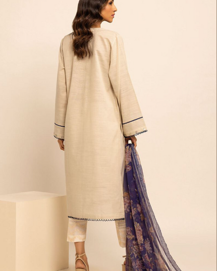 2 Piece | Embroidered Cotton Kurta Set