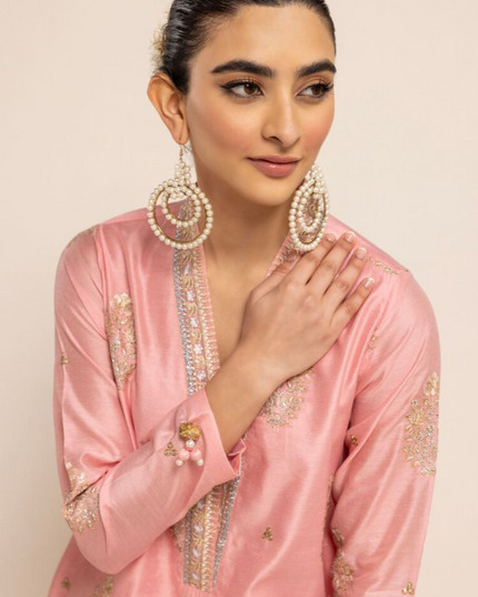 1 Piece | Embroidered Cotton Kurta