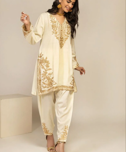 1 Piece | Embroidered Cotton Kurta
