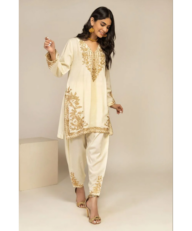 1 Piece | Embroidered Cotton Kurta